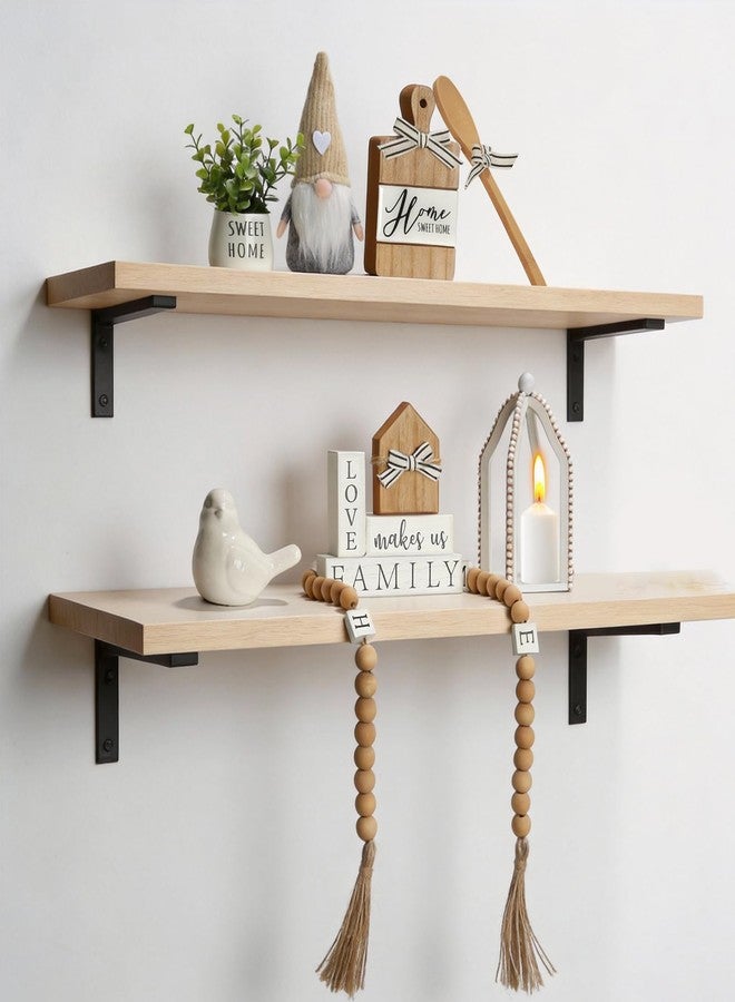 SYNCVIBE Farmhouse Tiered Tray Decor Set, 8 PCS Rustic Sweet Home Tabletop Decorations with Wooden Signs Lantern Plant Gnome Bead Garland & Bird Accent, Cozy Country Decorations for Home Table Kitchen Island - Image 5