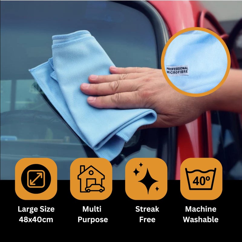 Tek Automotive Glass Cleaning Cloth Window Cleaning Cloths Twin Pack - Image 3