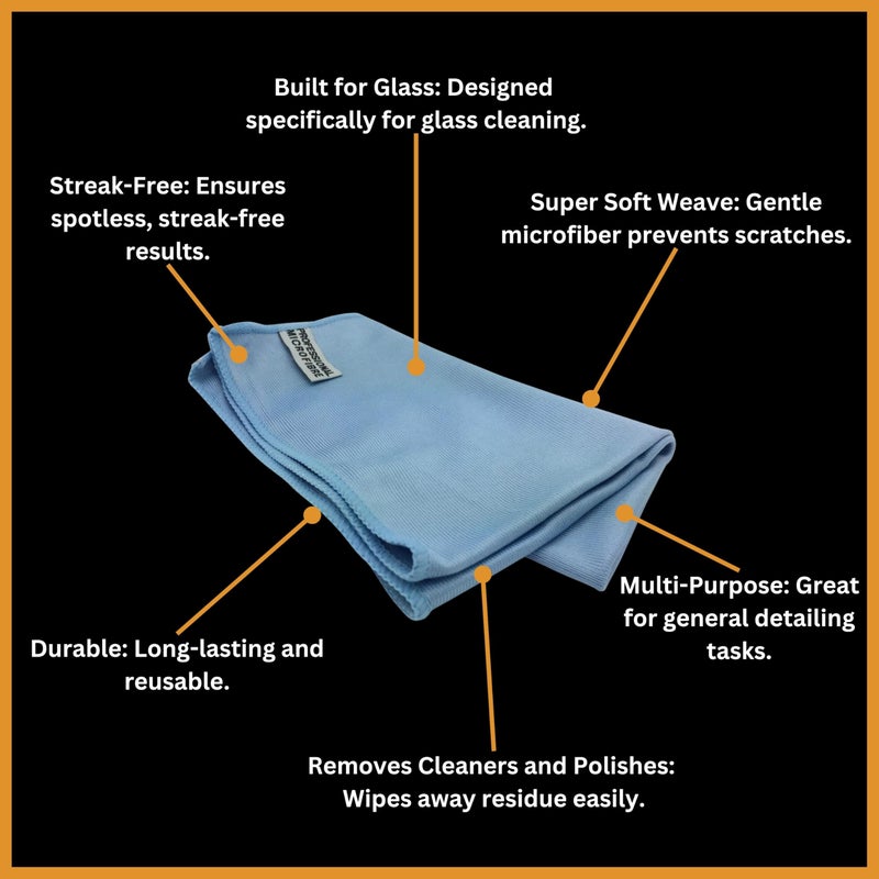 Tek Automotive Glass Cleaning Cloth Window Cleaning Cloths Twin Pack - Image 5