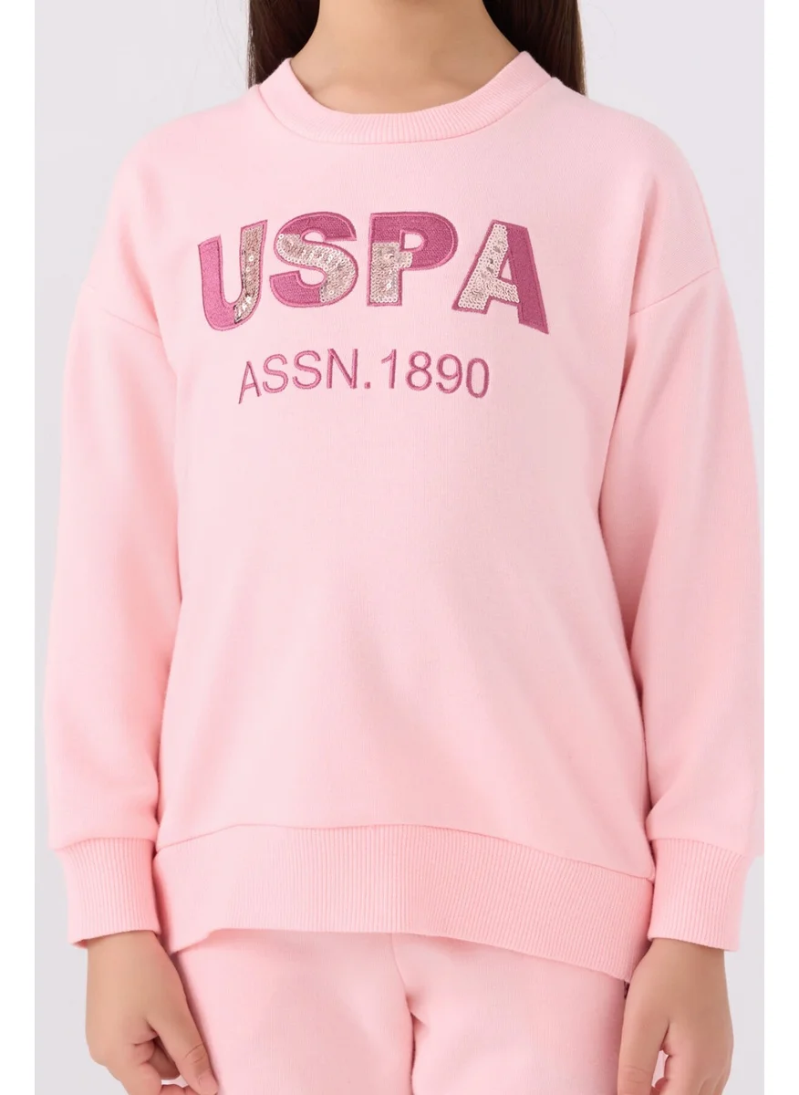 U.S. Polo Assn. Girls Tracksuit Us1969 Pink
