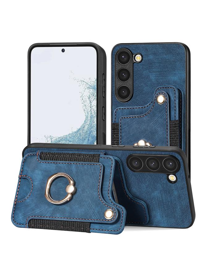 S-TOP Case For Samsung Galaxy S23+ 5G Retro Skin-feel Ring Multi-card Wallet Phone Case - Image 1