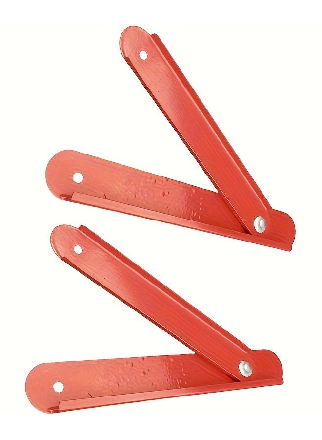 3 قطع مفصل سلم قابل للطي متين تصميم هيكل حديدي على شكل حرف A مفاصل متينة - Image 5