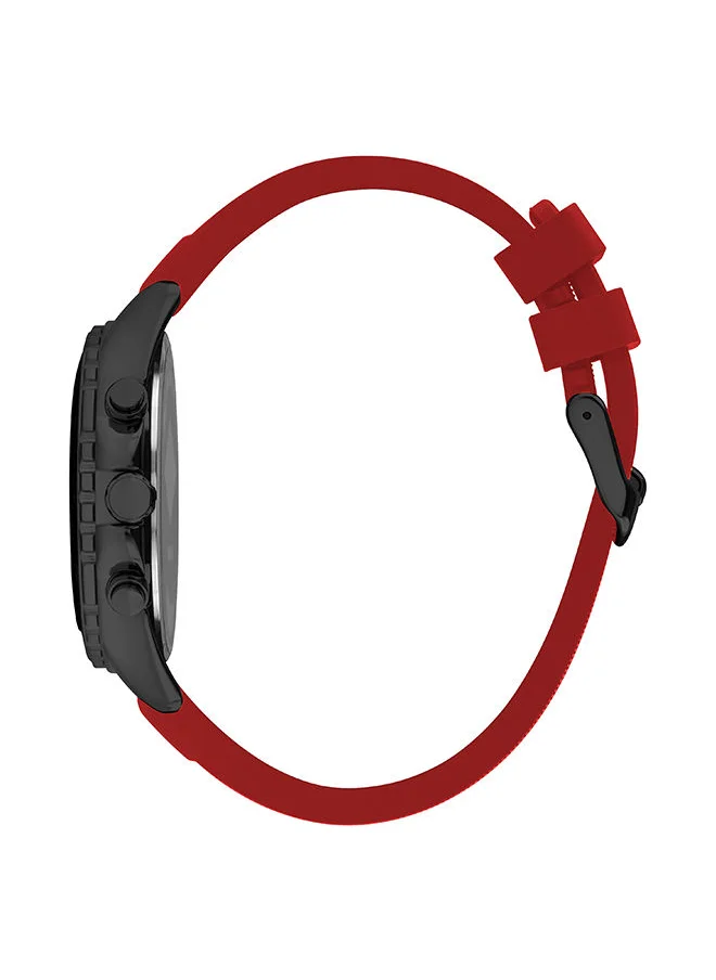 لي كوبر Men Chronograph Tonneau Silicone Wrist Watch LC07527.658