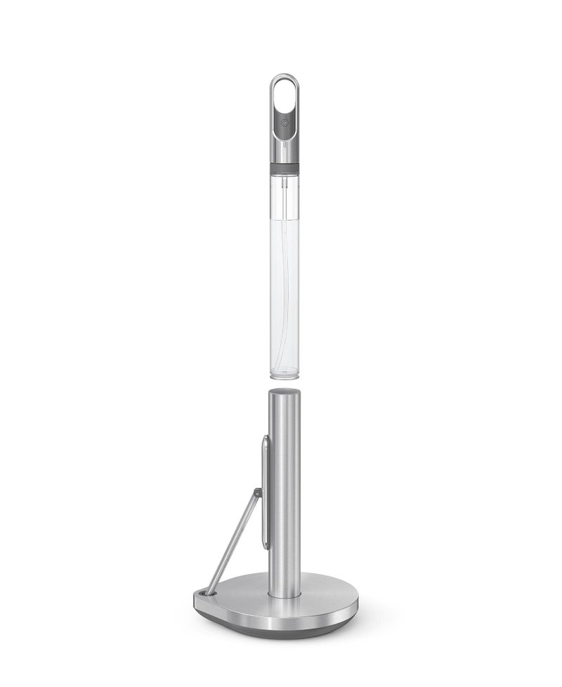 simplehuman simplehuman Standing Paper Towel Holder with Spray Pump, Brushed Stainless Steel  - Image 4