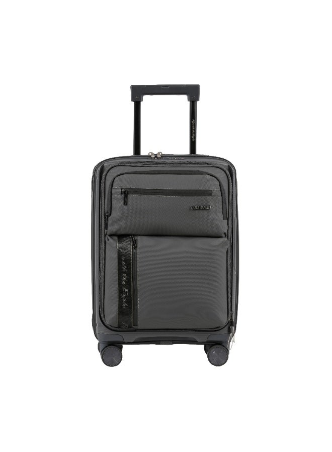Eagle Express Cruiser Elite 20-Inch Lightweight Hybrid PP & Nylon Hard-Shell Travel Trolley – Dark Gray, 1-Year Warranty - Image 2
