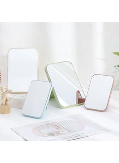 Leeonz Plastic Portable Makeup Mirror, Mirror Cosmetic Makeup Compact Vanity Desktop Portable Adjustable Tabletop Travel Pocket Magnifying Hand Mirror (Pocket Mirror A - Blue, Framed, Rectangular) - pzsku/Z811F02007ADB74FAD443Z/45/_/1738306519/ed6dfb9e-1615-4533-b886-e66993671b54