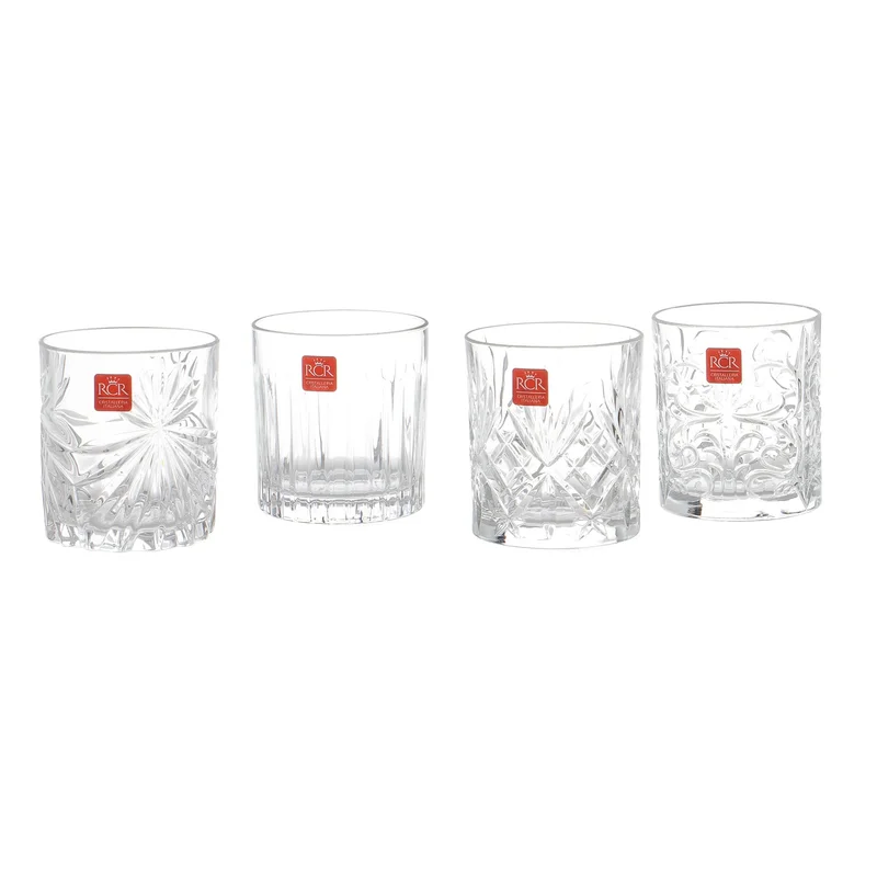 Simply Kitchen Kasanova-Set Of 4 Aperitif Glasses Mixology Transparent-340ML-Clear