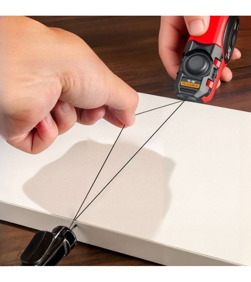 Adjustable Automatic Chalk Line Marker with Heavy Duty Plastic Shell Type B For Woodworking Tile Installation DIY Floor Layouts And Durable Marking Kit Automatic Ink Marker Scriber - Image 5