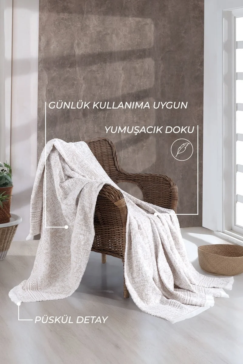 ايلارت Harmony Blanket Double Ecru (220X240 Cm)