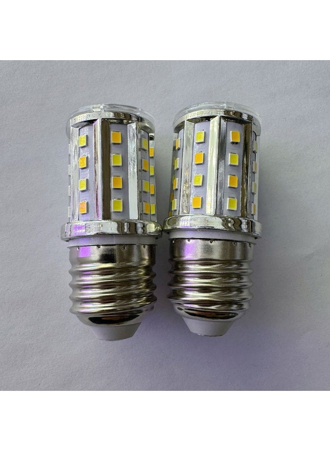 Danube Home Freesia 10 Watt - E27 LED Light Bulb For Chandeliers, Wall Lights | 3 in 1 Color Changeable Lights | Aluminum Base With Glass, Chrome Finish | 10W, AC 85-265Volt Bulb (1 Year Warranty)