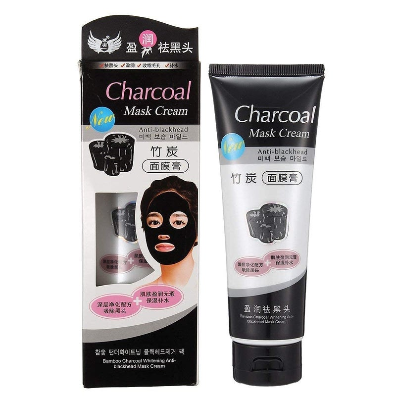 Generic MADNIKA Charcoal Blackhead Mask Cream for Deep Cleansing Purifying Removes Excess Dirt Oil Face Mask Blackhead Remover Charcoal Blackhead Mask Pack of 4  - Image 2