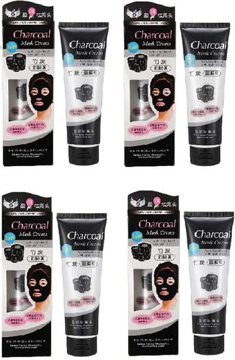 Generic MADNIKA Charcoal Blackhead Mask Cream for Deep Cleansing Purifying Removes Excess Dirt Oil Face Mask Blackhead Remover Charcoal Blackhead Mask Pack of 4  - Image 1