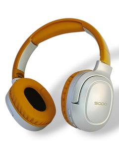 SODO SD-1105 Soundo Wireless Bluetooth 5.3 Headset with External Microphone and SD Card Support - Brown  - Image 1