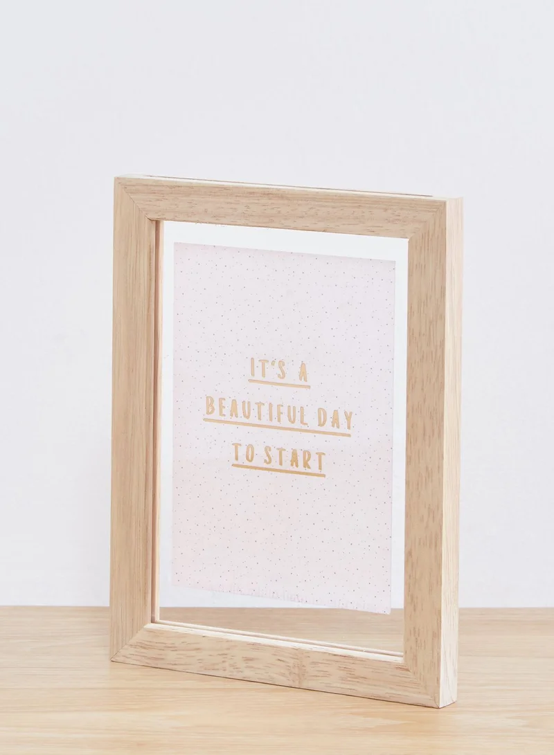 Kikki.K Wooden Frame W Quote Rituals