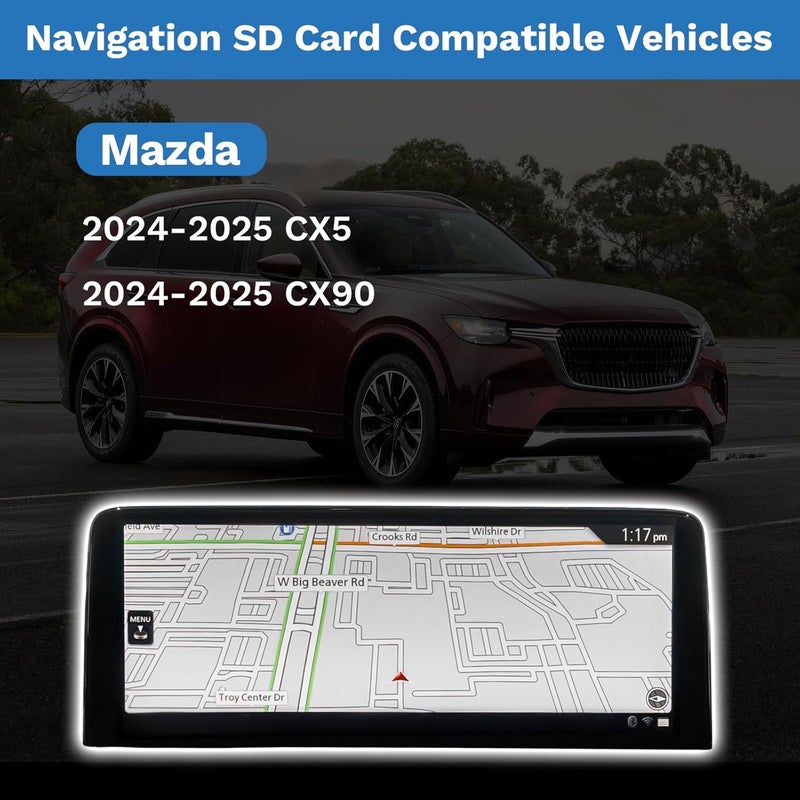 Forccord Navigation SD Card for Mazda 2024 CX5 and CX90 - USA/Canada Maps - Image 3