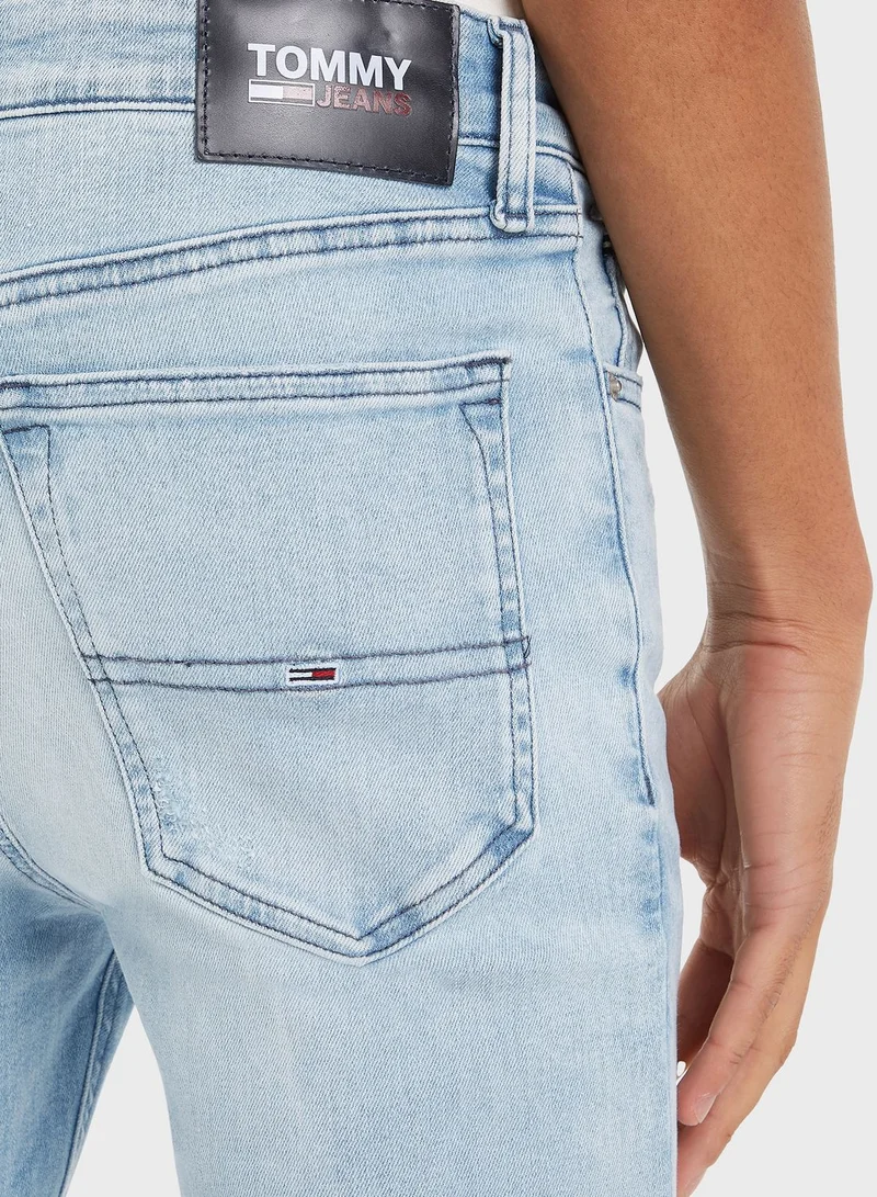 TOMMY JEANS Light Wash Skinny Fit Jeans