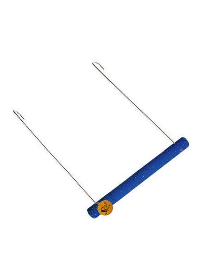 سايج سكوير أرجوحة خشبية طبيعية مرحة مع قفص معلق، منصة تسلق، تدريب، تمرين، مجثم رملي للطيور (صغير) - Image 5