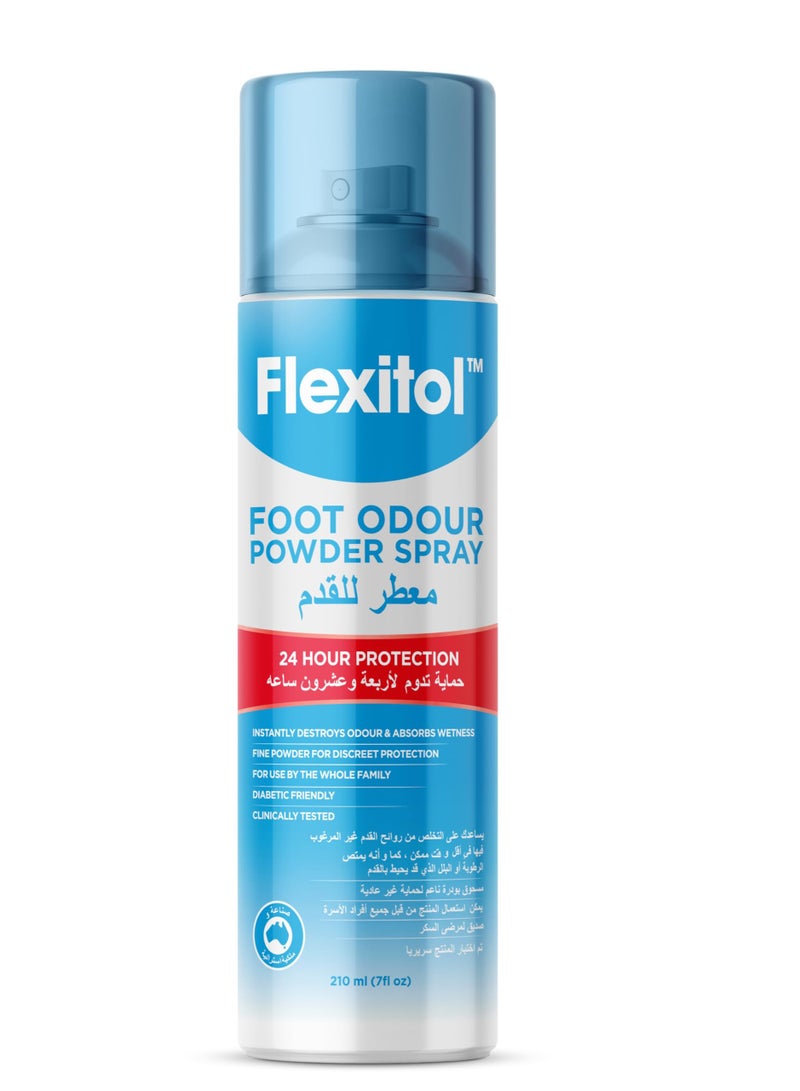 Flexitol Foot Odour Powder Spray 210ml