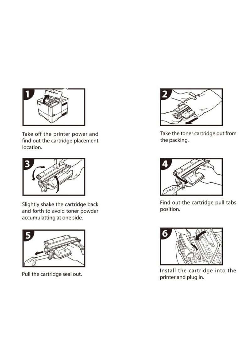 EASY PRINT TN-2025/Black Toner Cartridge Compatible with Brother - Image 4