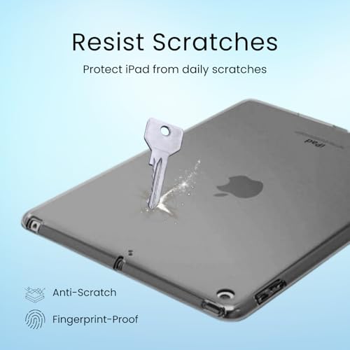 MOCA Soft TPU Back Case for iPad 10.2 Inch 9th 8th 7th Gen 2021 2020 2019 A2603 A2270 A2428 A2197 Clear Slim Transparent Shockproof Flexible Scratch Resistant Cover (Black) - Image 4