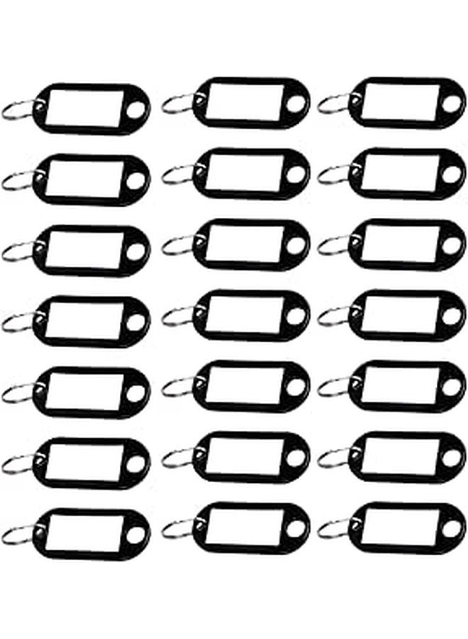 150 Pcs Key ID Tags With Split Ring Label Window Writable Keychain For Hotel Management - Image 1