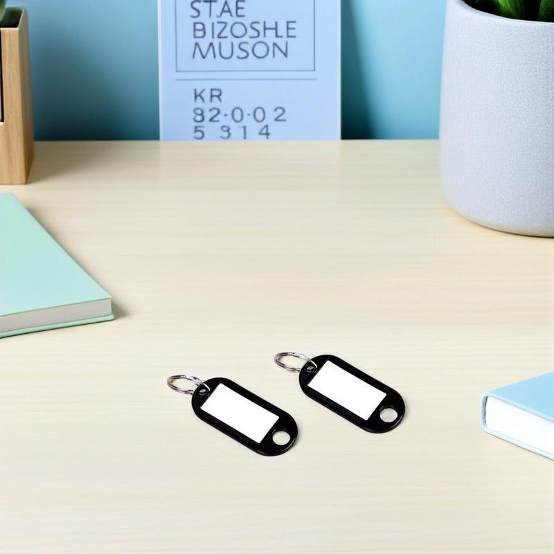 150 Pcs Key ID Tags With Split Ring Label Window Writable Keychain For Hotel Management - Image 5