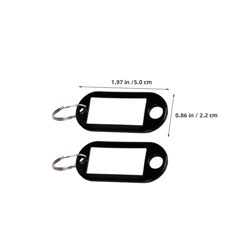 150 Pcs Key ID Tags With Split Ring Label Window Writable Keychain For Hotel Management - Image 3
