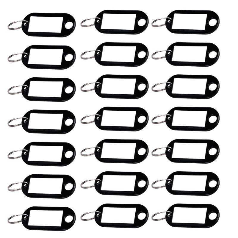 150 Pcs Key ID Tags With Split Ring Label Window Writable Keychain For Hotel Management - Image 2
