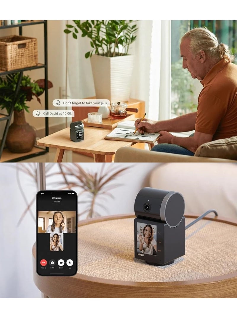 Rex VT 5MP Indoor Video Intercom Security Camera One-touch Video Call, 3K QHD Image, Human & Pet Detection, Powered by IMOU SENSE® and Abnormal Sound Alarm