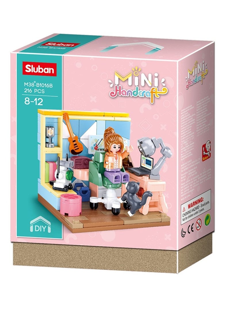 Sluban - Mini Handcraft Study Room Bricks Set 216 Pieces - M38-B1016B - Image 1