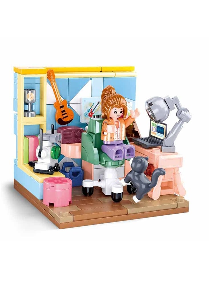 Sluban - Mini Handcraft Study Room Bricks Set 216 Pieces - M38-B1016B - Image 2