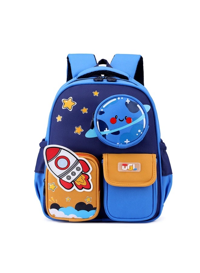 Kids Backpack Astronaut Design 3-6 Years, Large Capacity Waterproof Lightweight Ergonomic Kindergarten Bag - Image 1