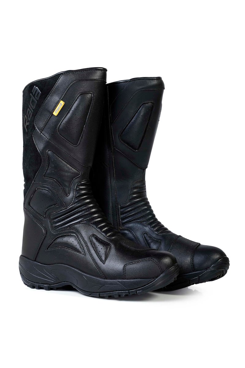 Raida Explorer Motorcycle Boots | Ankle, Shin, & Heel Protection | Memory Foam Insole | Leather (Grey, 12) - Image 2