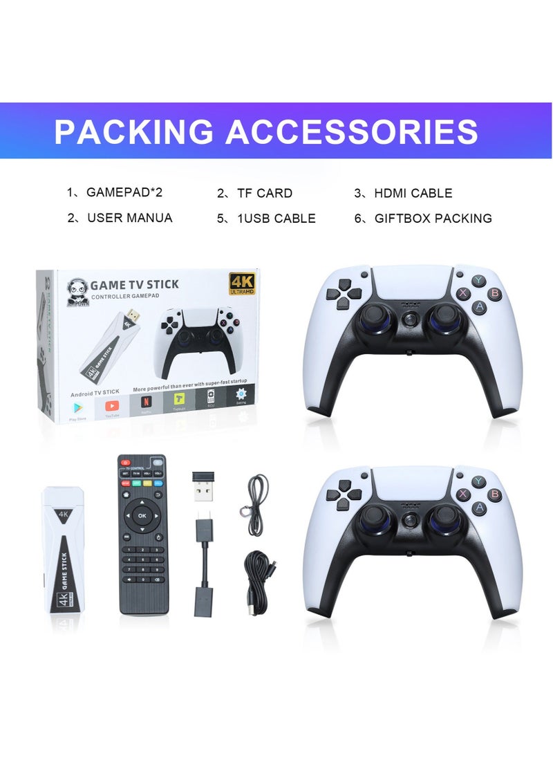 Ampown U10 Video Game Console 64G Built-in 10000 Games Retro Handheld TV Game Console Wireless Controller Game Stick For PS1/GBA/GB