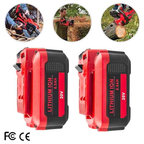 Fancy Buying 20V 6000mAh Lithium Battery Repalcement for Craftsman V20 Lithium Ion Battery CMCB202 CMCB202-2 CMCB204 CMCB204-2 CMCS500B CMCD700C1 (2 Pack) - Image 3