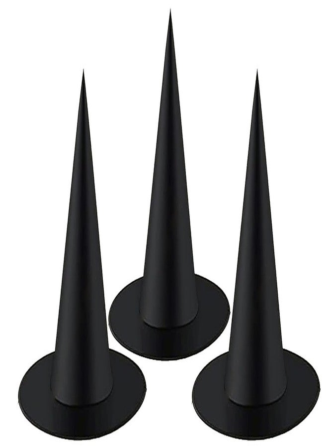 Fancy Agents Halloween Hat for Kids and Adults | Classic Pointed Long Hat for Costumes, Cosplay, Stage Shows & Fancy Dress | Perfect Accessory for Witches, Wizards, Sorcerers & Magicians Pack of 3 - Image 4