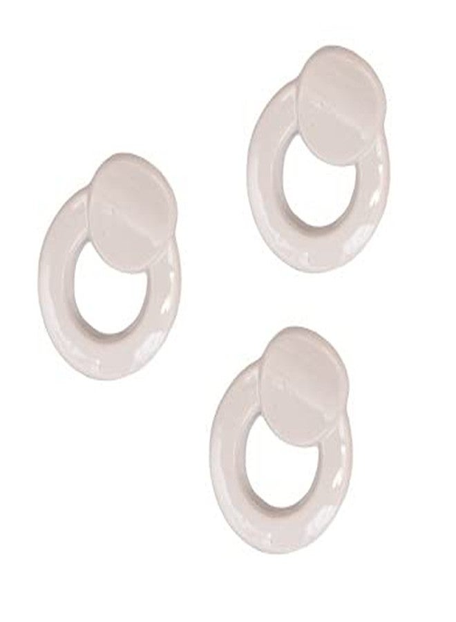 imioxo Whitecolour Daily use Stylish Hair Clutch/Claws/Clips for Girls and Women Combo of 3 Pieces(im_N4) - Image 2