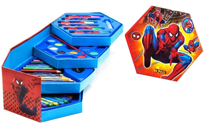 NGEL 46Pcs Colors Box/Art Box/Painting Set/Color Pencil,Crayons, Water Color, Sketch Pens Set(Print May Vary), Multi-coloured, Multi - Image 5