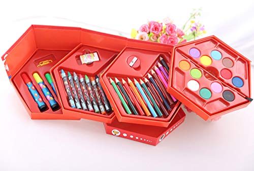 NGEL 46Pcs Colors Box/Art Box/Painting Set/Color Pencil,Crayons, Water Color, Sketch Pens Set(Print May Vary), Multi-coloured, Multi - Image 2