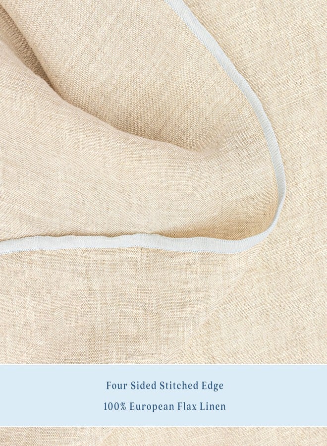 ELYN Linen Napkins, Reusable & Washable Cloth Napkins, Made with 100% European Flax Linen, Set of 6, 18 x18 inches, Soft & Elegant Dinner Napkins for All Occasions & Home Décor (Sage/Light Blue) - Image 3