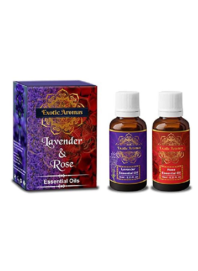 Exotic Aromas Lavender Essential Oil Rose Oil Pack Of 2 - Image 3