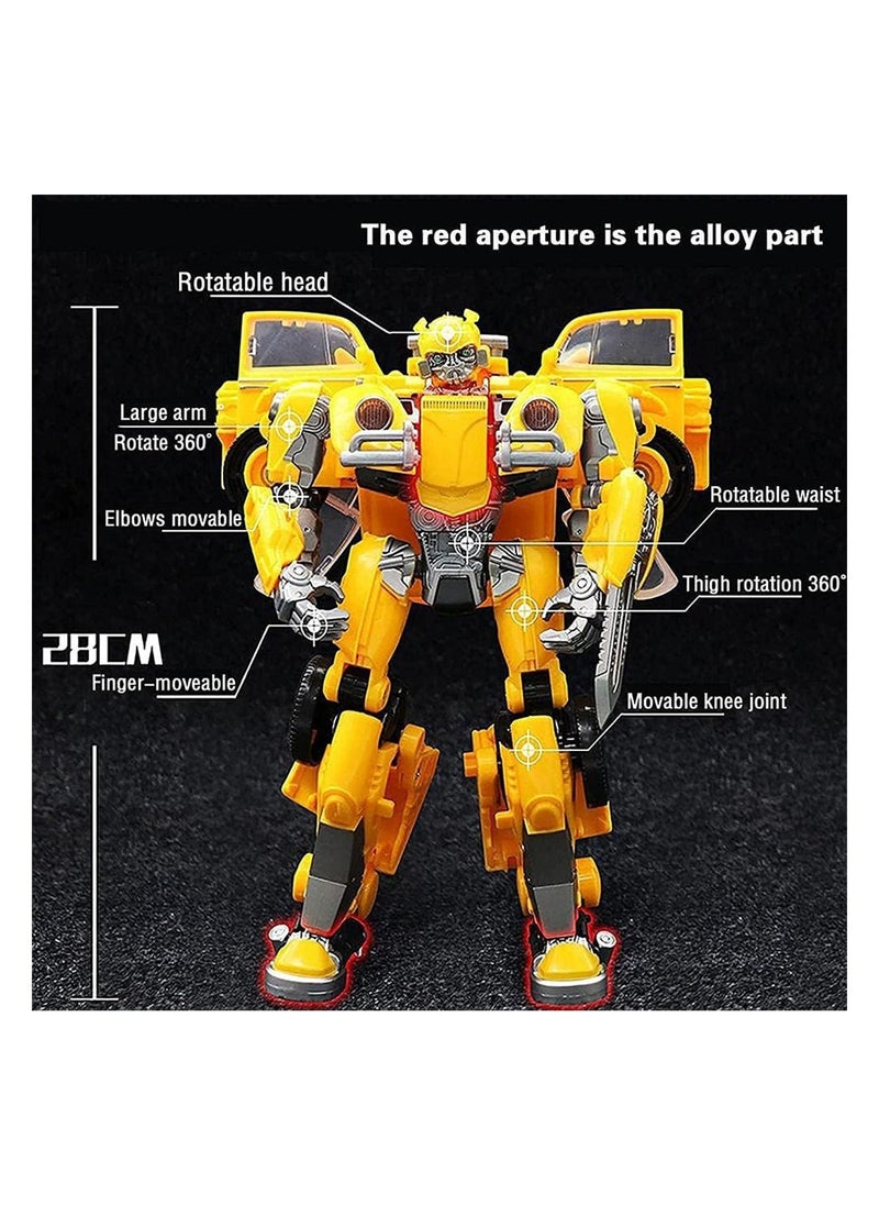 SYOSI Deformation Robot Toy Deformed Car Robot Toys Action Figure Deformation Car Model Alloy Deformation Portable Robot Toys Gift for Girls Boys  - Image 2