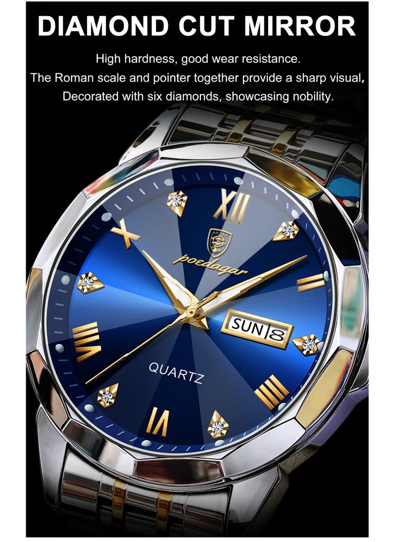 POEDAGAR - Man Watch Waterproof Luminous Men's Watch Quartz，Men's Wrist Watches - Image 1