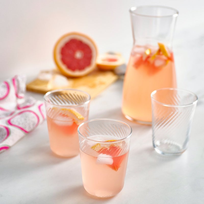 Baitique Slim Tumbler Glass, Smooth Outside/Textured Inside, Clear, 25 cl - Image 3