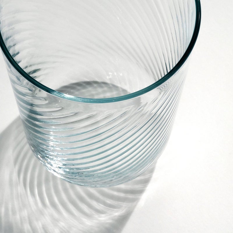 Baitique Slim Tumbler Glass, Smooth Outside/Textured Inside, Clear, 25 cl - Image 2