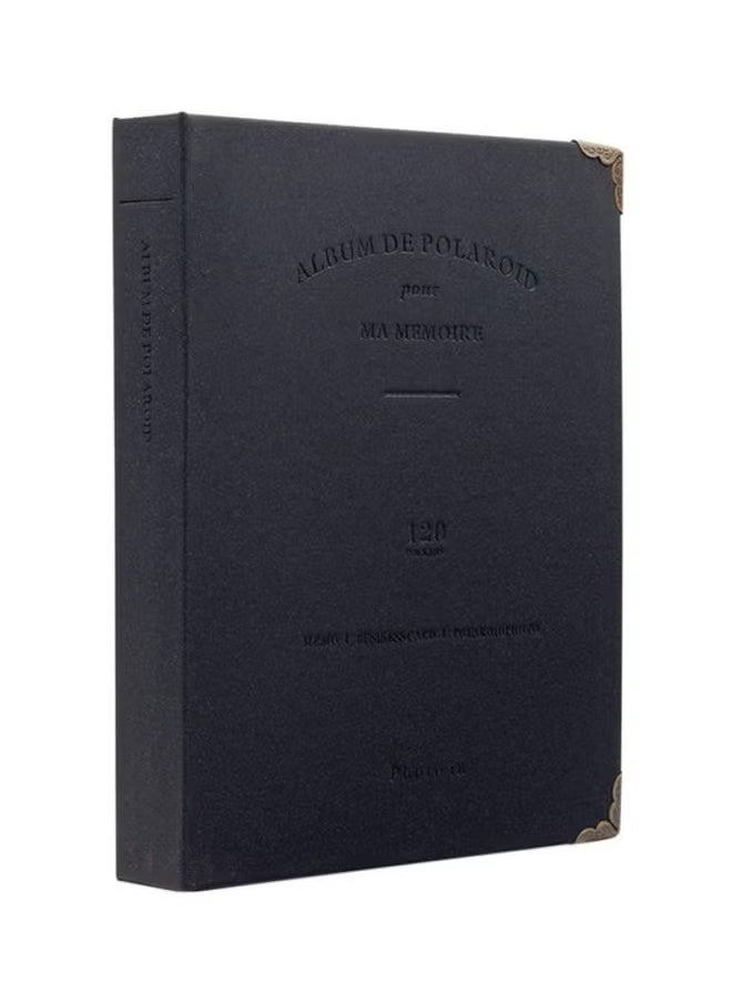 Ozone - 120 Pockets Mini Photo Album For Fujifilm Instax Mini Cameras Black - Image 1