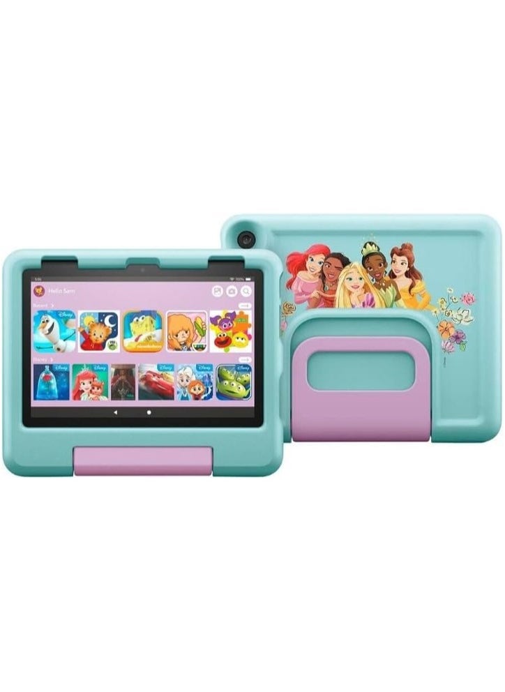 Disney - tablet Fire HD 8 Kids con pantalla HD de 8 pulgadas para niños de 3 a 7 años, incluye garantía de 2 años sin preocupaciones funda apta para niños 32 GB azul (último lanzamiento) - Image 1