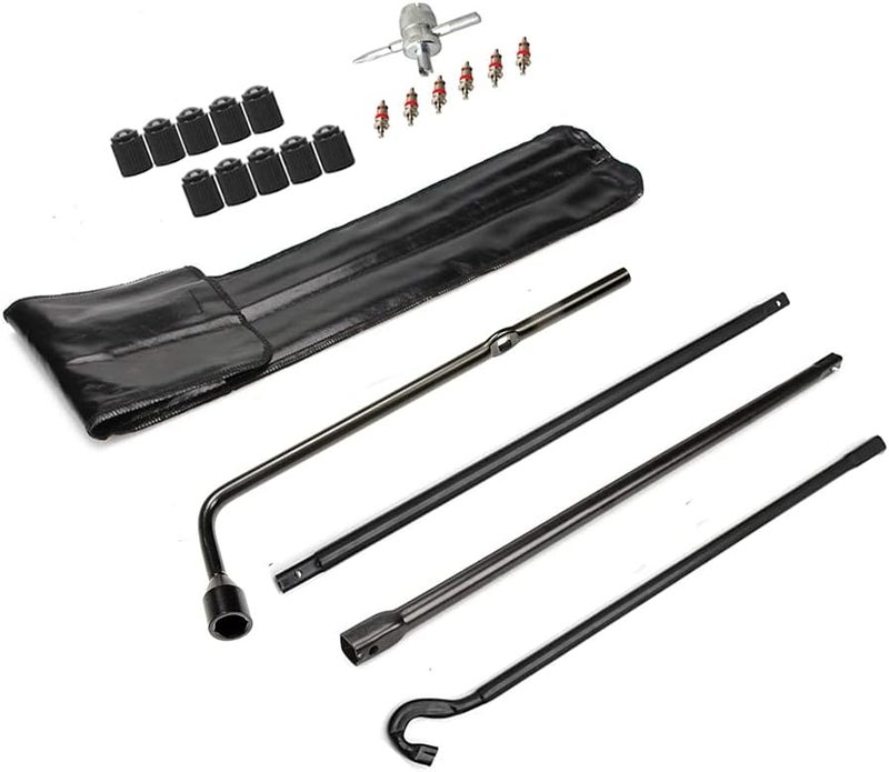 Dr.Roc Compatible with Spare Tire Tool Kit with Tire Jack Handle and Wheel Lug Wrench 2007-2021 Toyota Tundra 2008-2021 Toyota Sequoia - Image 1