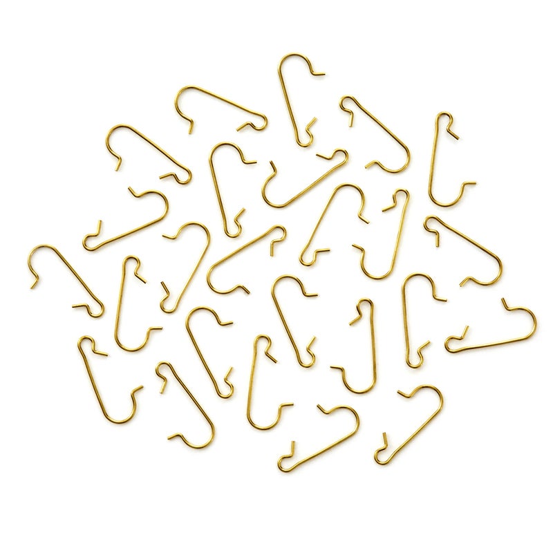 هولمارك Hallmark 195QGO1020 Miniature Brass Ornament Hooks knowsake Christmas الحلي - Image 3