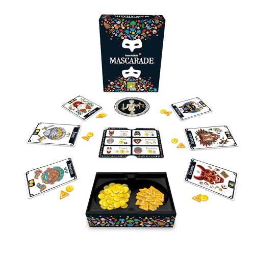 Asmodee Mascarade Party Game (2nd Edition) - Masked Bluffing and Deduction Strategy Game, Family Game for Kids & Adults, Ages 10+, 2-13 Players, 30 Minute Playtime, Made by Repos Production - Image 2
